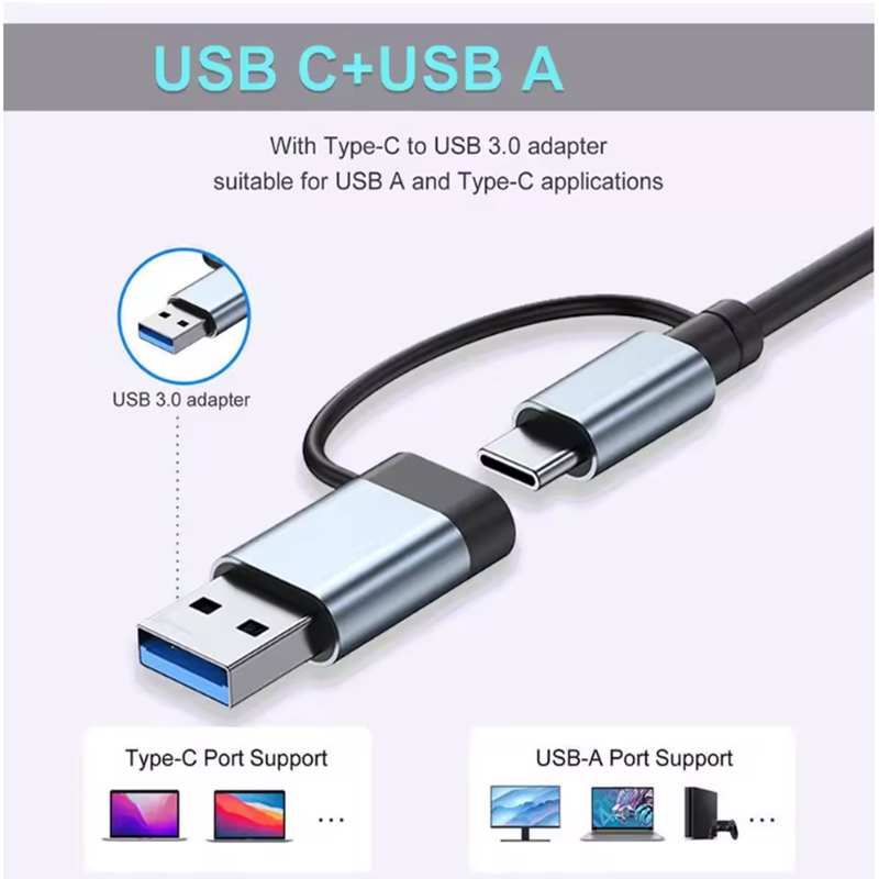 5/7/8 Ports USB A C Hub Concen - đánh giá và giá Usb Hub 7 Port