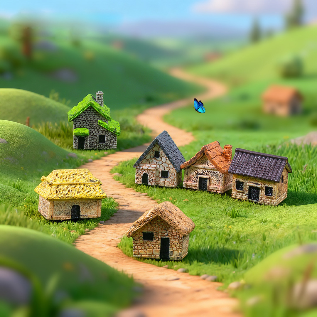10Pcs New Small House Building - đánh giá và giá Tech House Accessories