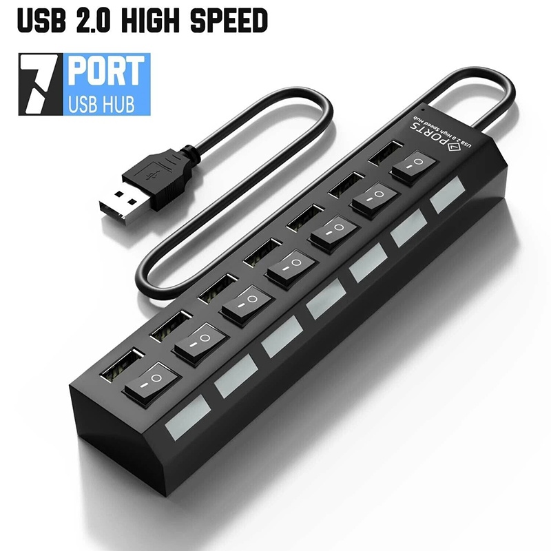 7 In 1 USB 3.0 Hub Multi USB S - đánh giá và giá Usb Hub 7 Port