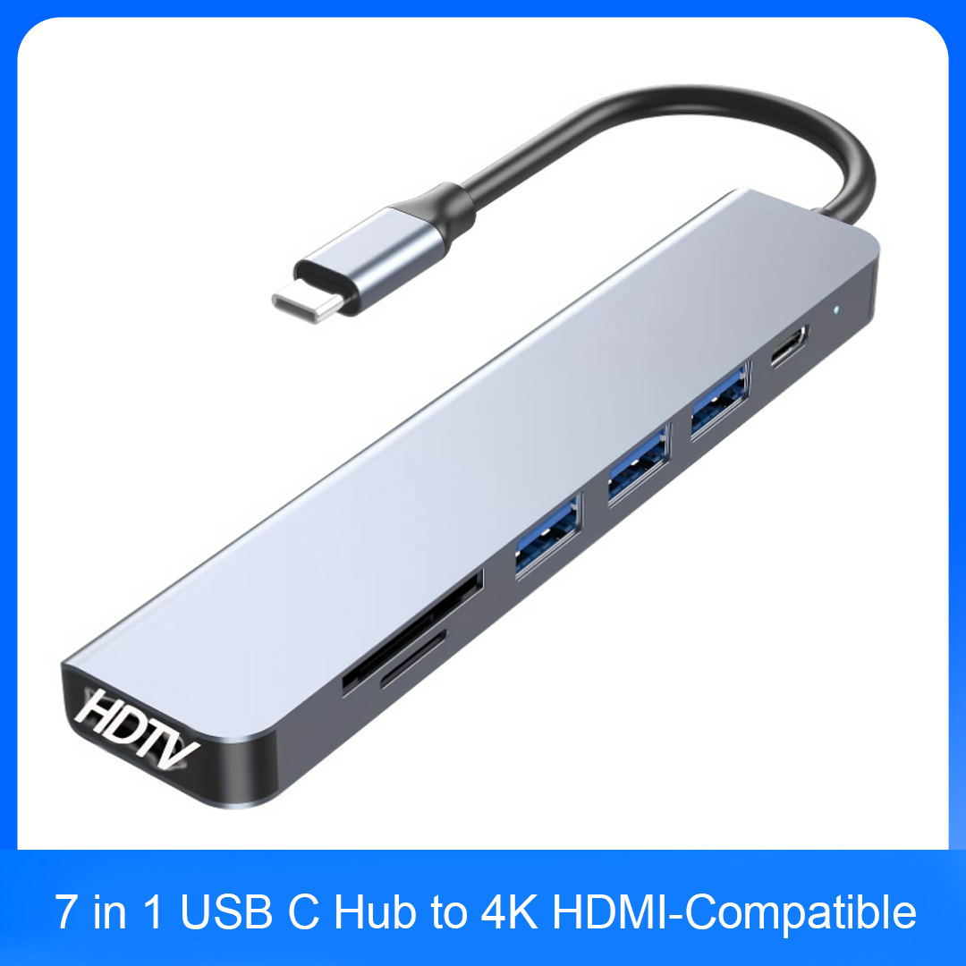 7 in 1 USB C Hub to 4K HDMI-Co - đánh giá và giá Usb Hub 7 Port