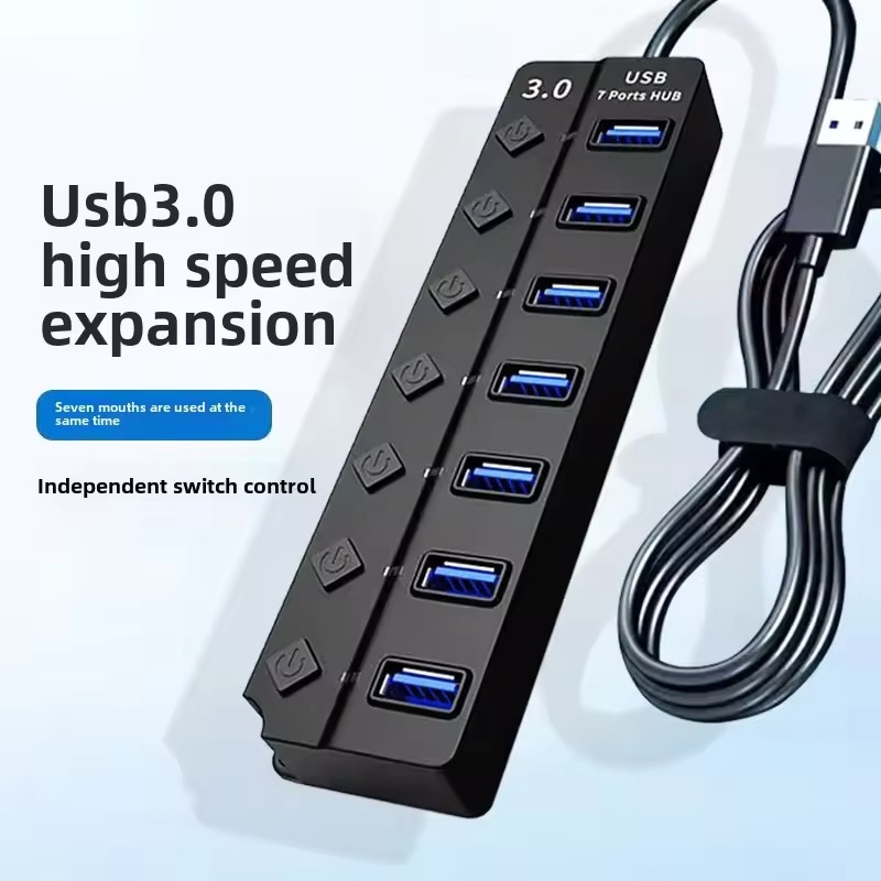 USB 3.0 Power Adapter 4/7 Port - đánh giá và giá Usb Hub 7 Port